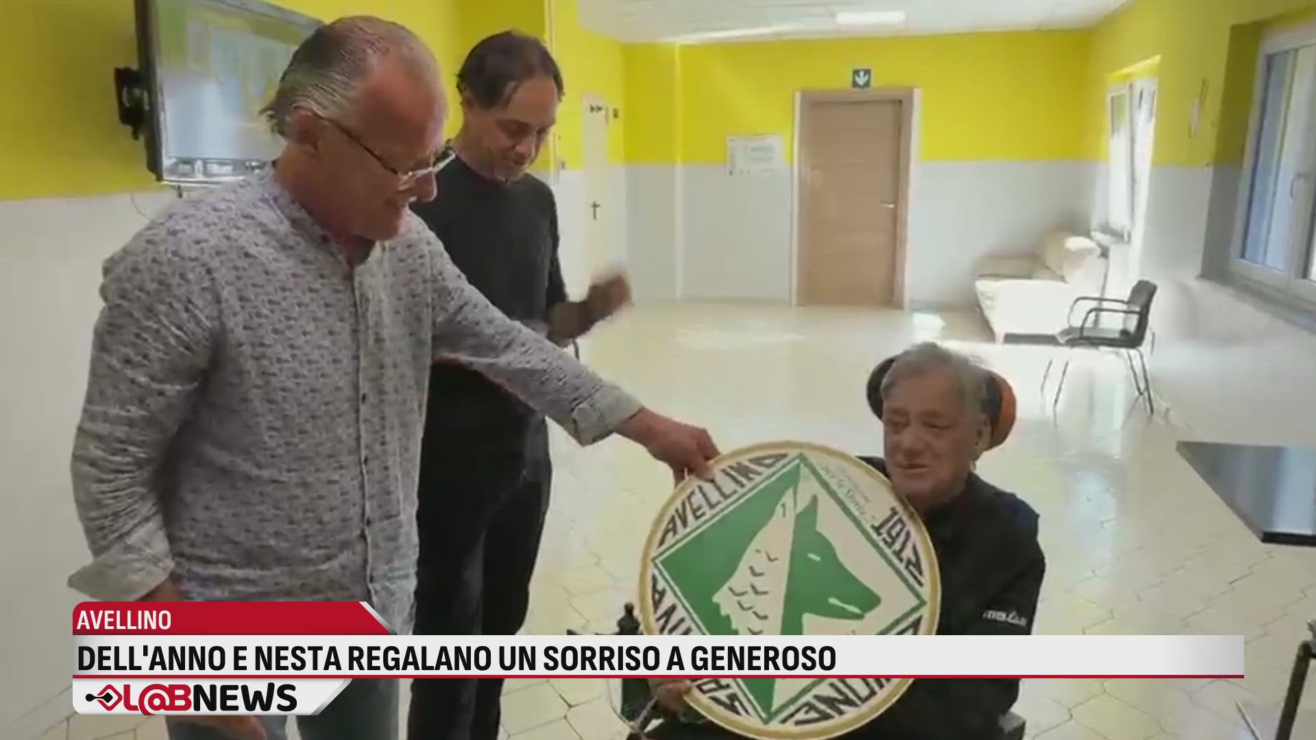 Dell'Anno e Nesta regalano un sorriso a Generoso