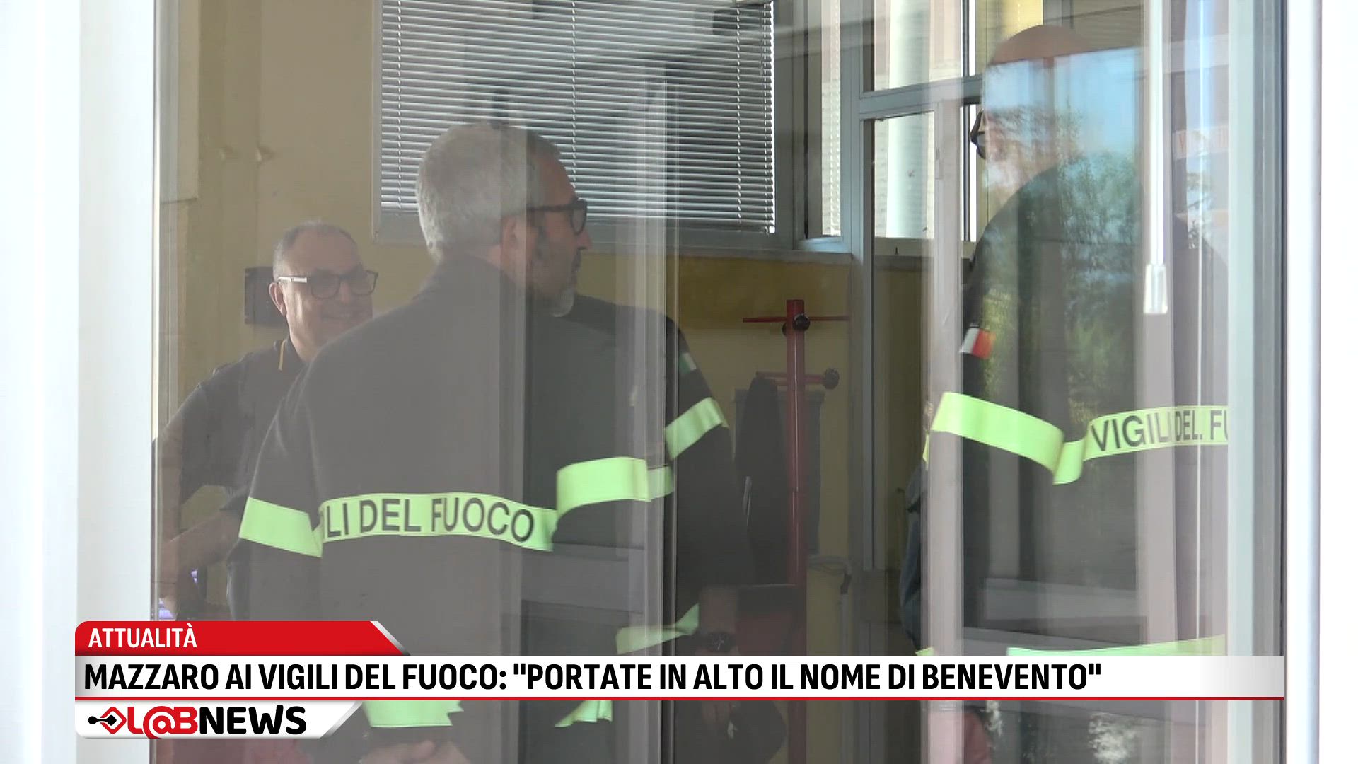 Mazzaro ai Vigili del Fuoco: "Portate in alto il nome di Benevento"