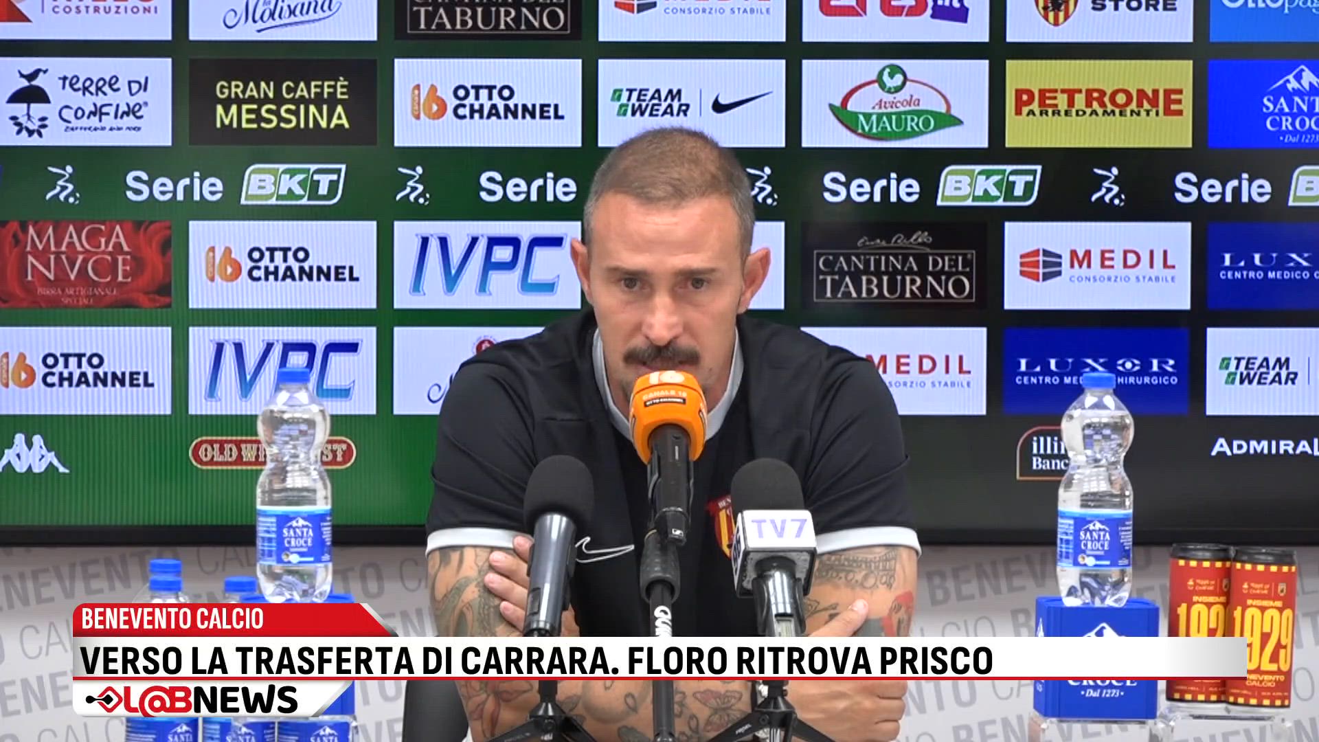 Benevento Calcio, pochi dubbi per la trasferta di Carrara