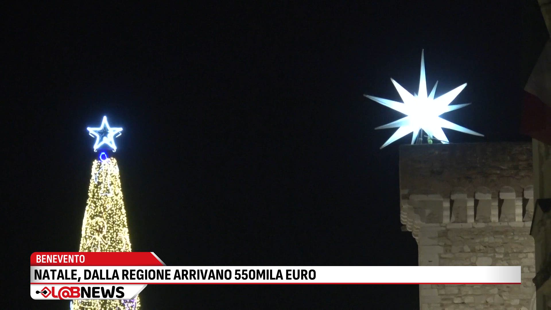 Natale, dalla Regione arrivano 550 mila euro