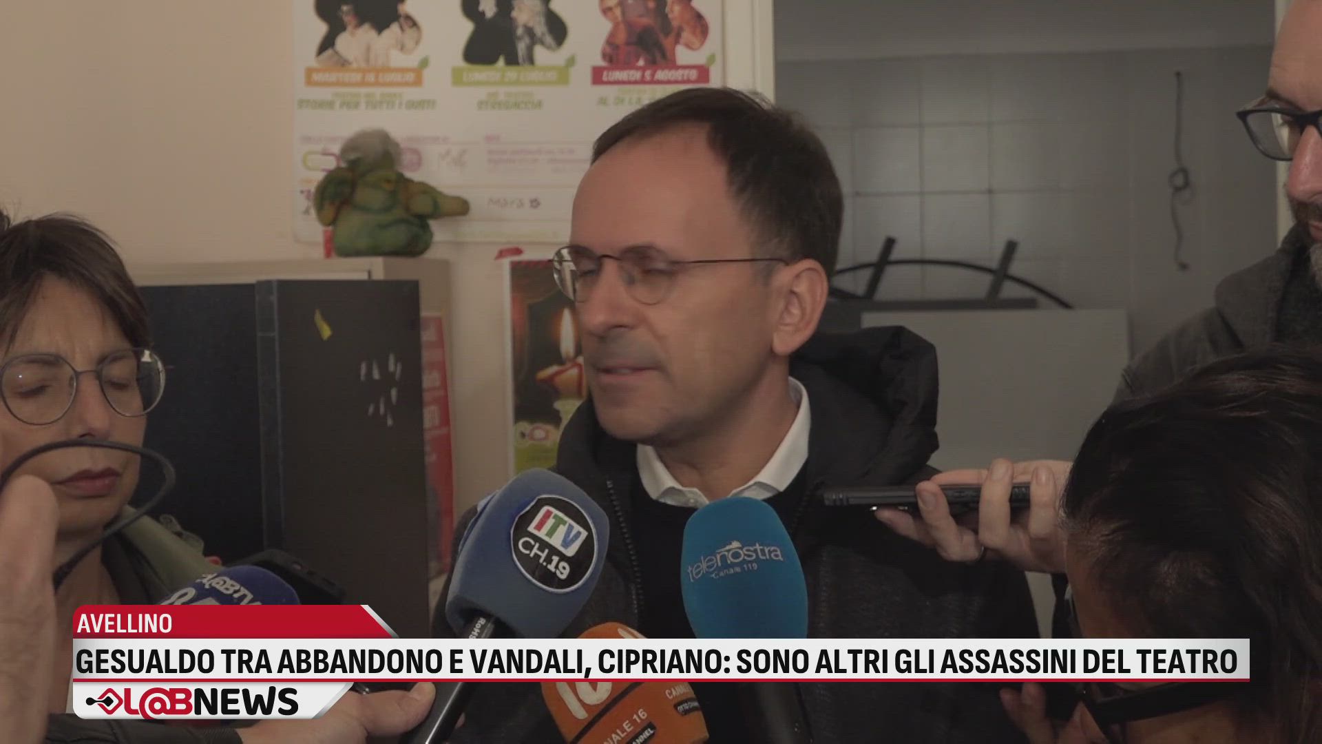 Gesualdo tra abbandono e vandali, Cipriano: sono altri gli assassini del teatro