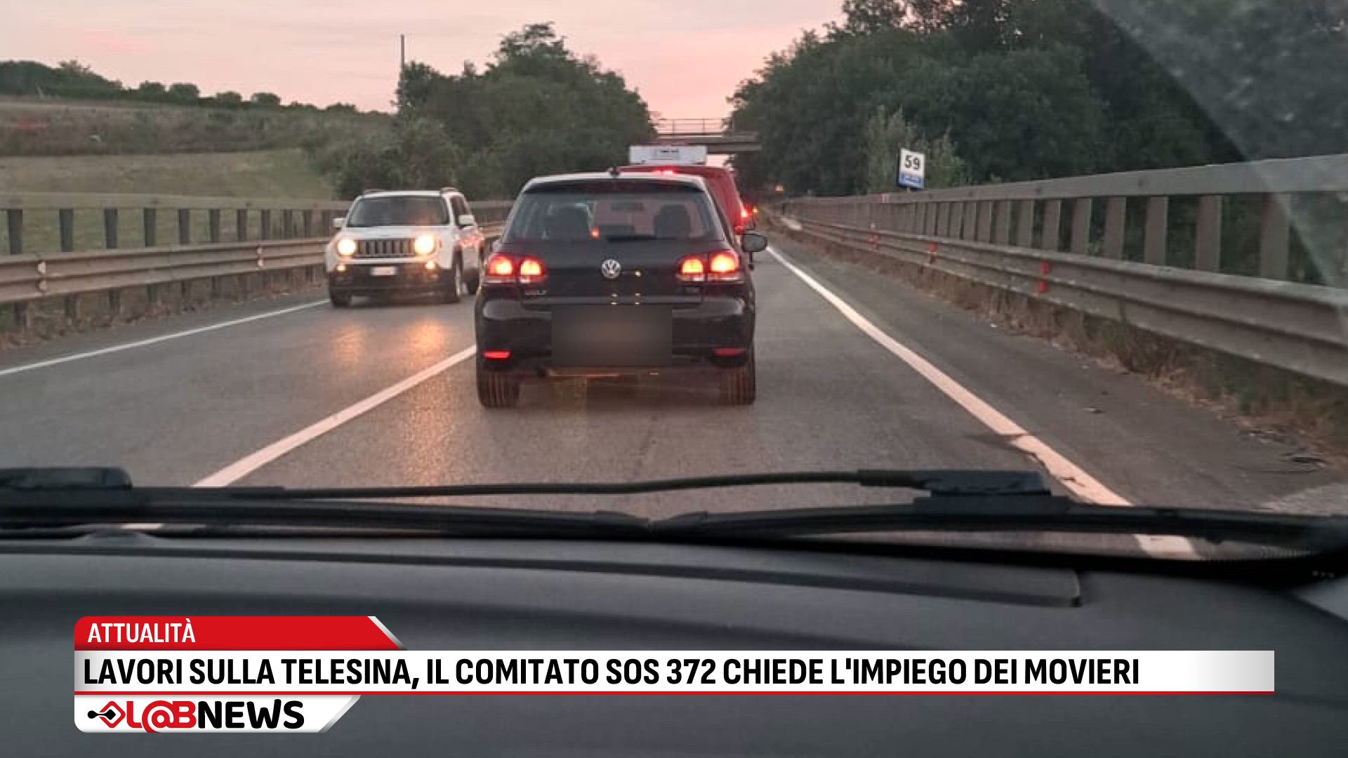 Lavori sulla Telesina, il comitato SOS 372 chiede l'impiego dei movieri