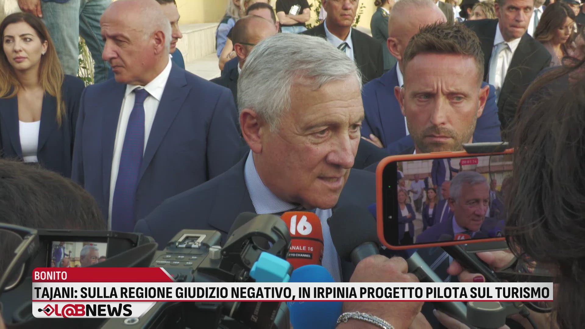 Tajani: sulla Regione giudizio negativo, in Irpinia progetto pilota sul turismo