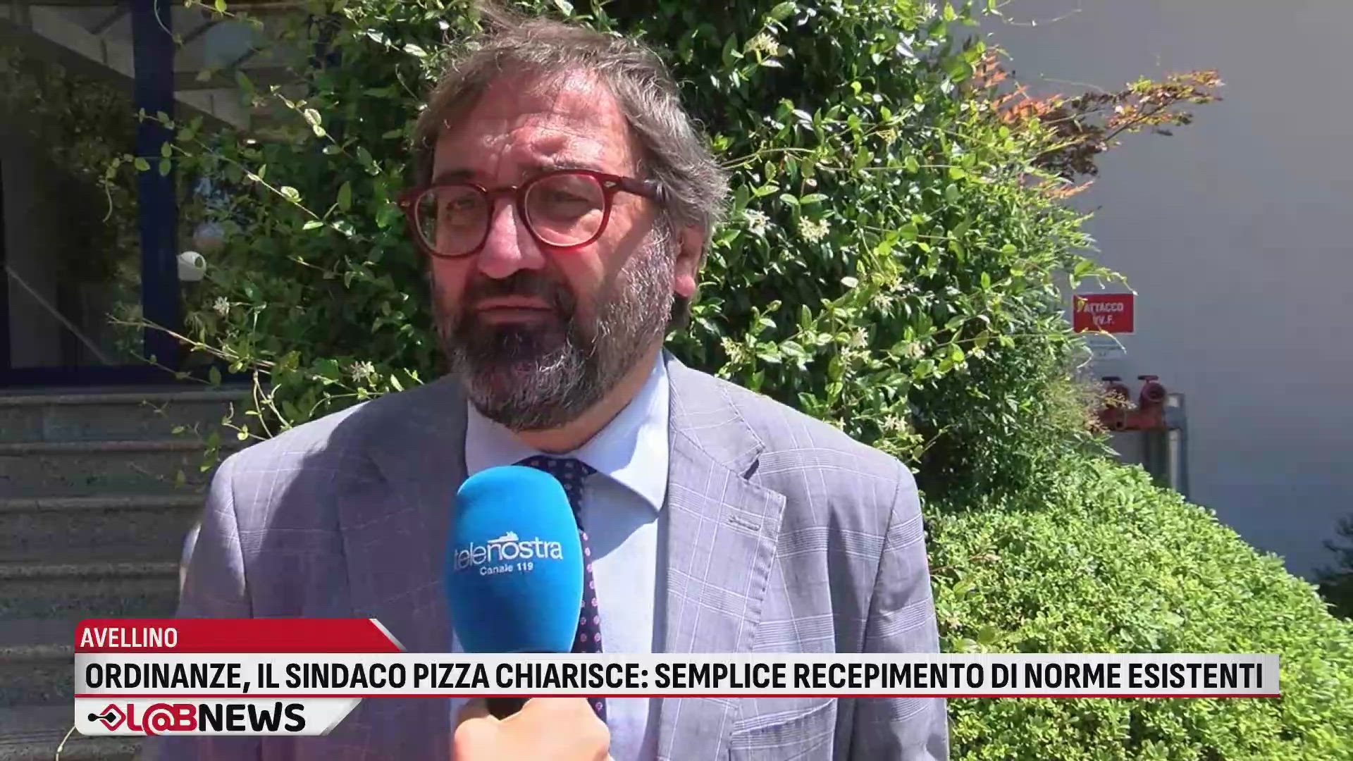 Ordinanze, il sindaco Pizza chiarisce: semplice recepimento di norme esistenti