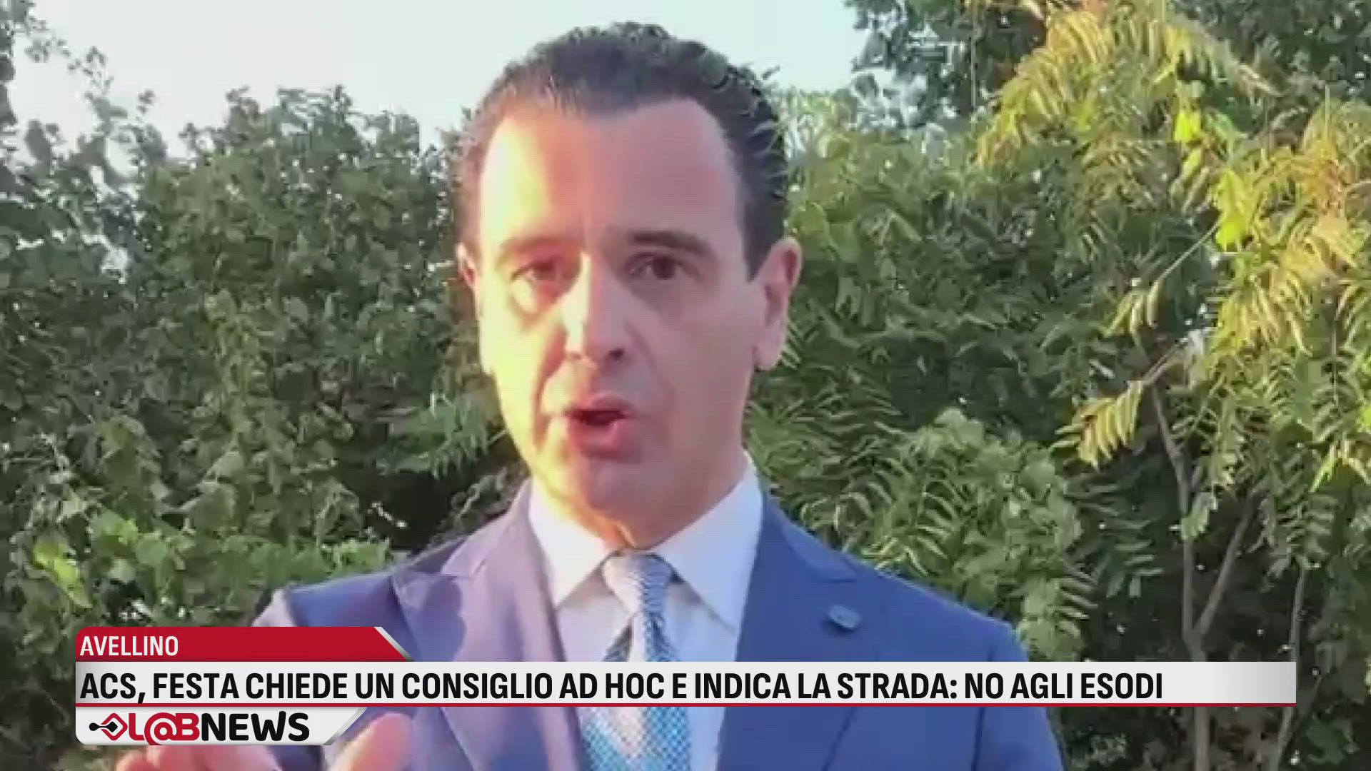 ACS, Festa chiede un consiglio ad hoc e indica la strada: no agli esodi