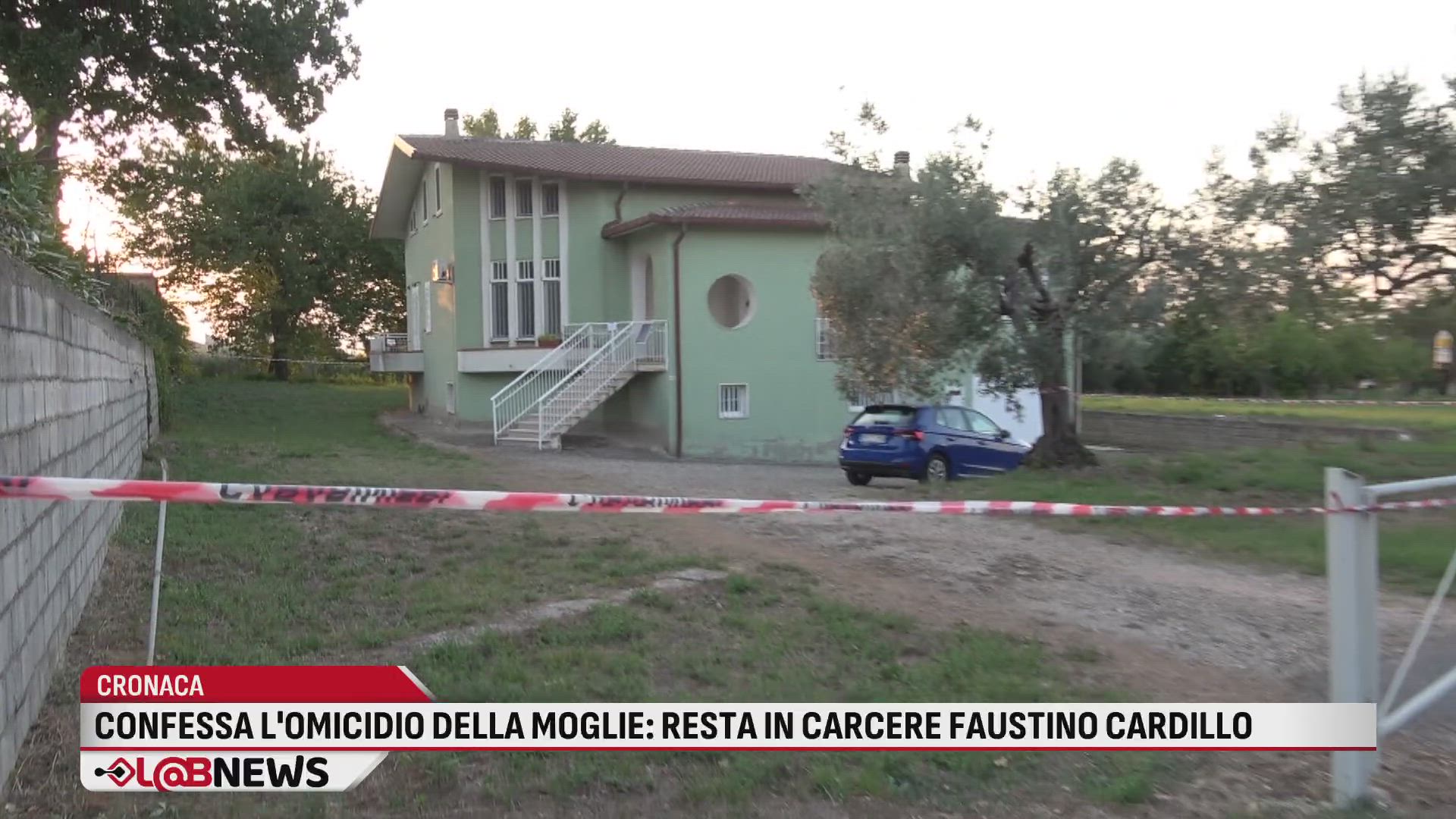 Confessa l'omicidio della moglie: resta in carcere Faustino Cardillo