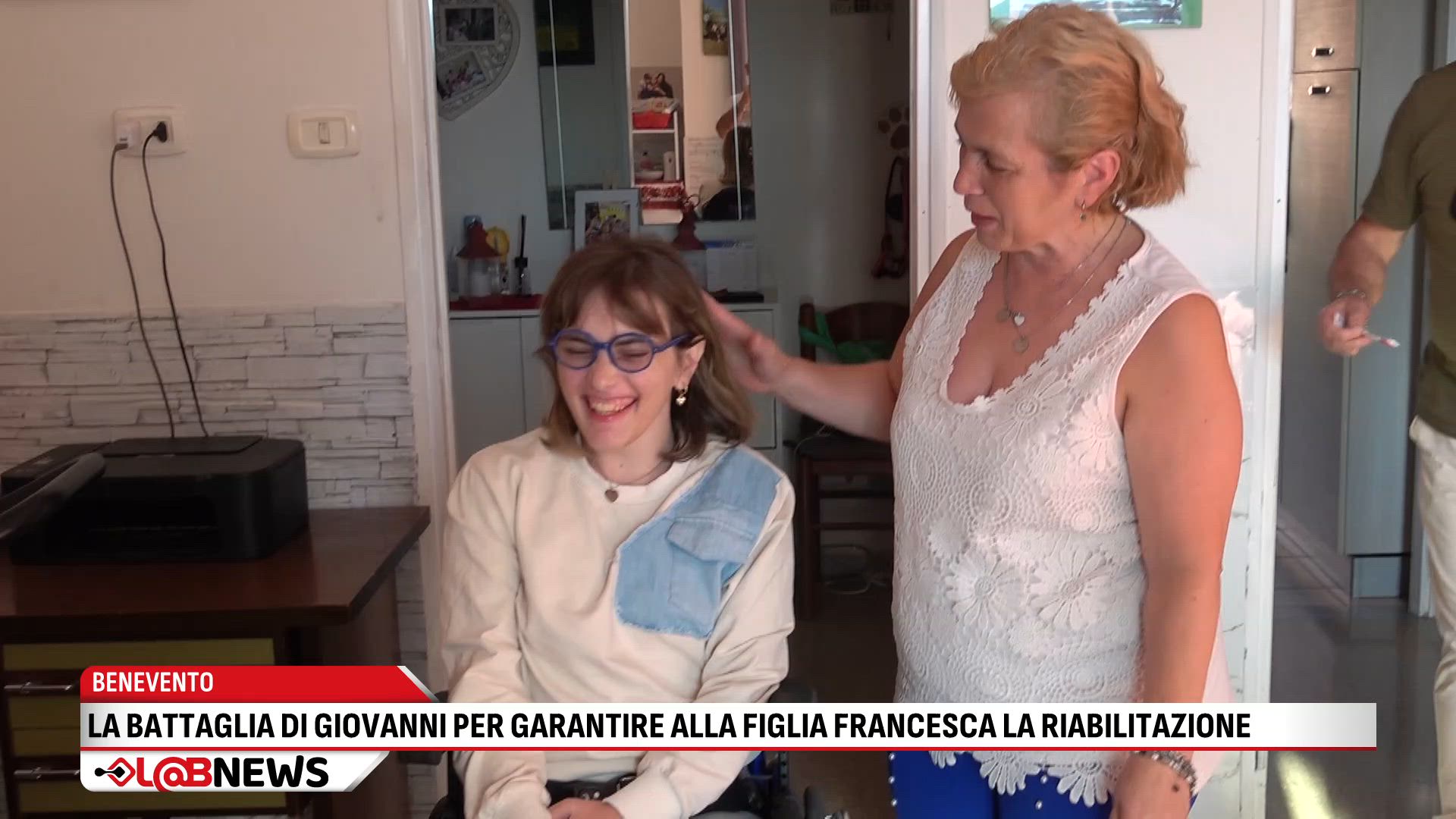 La battaglia di Giovanni per garantire alla figlia Francesca la riabilitazione