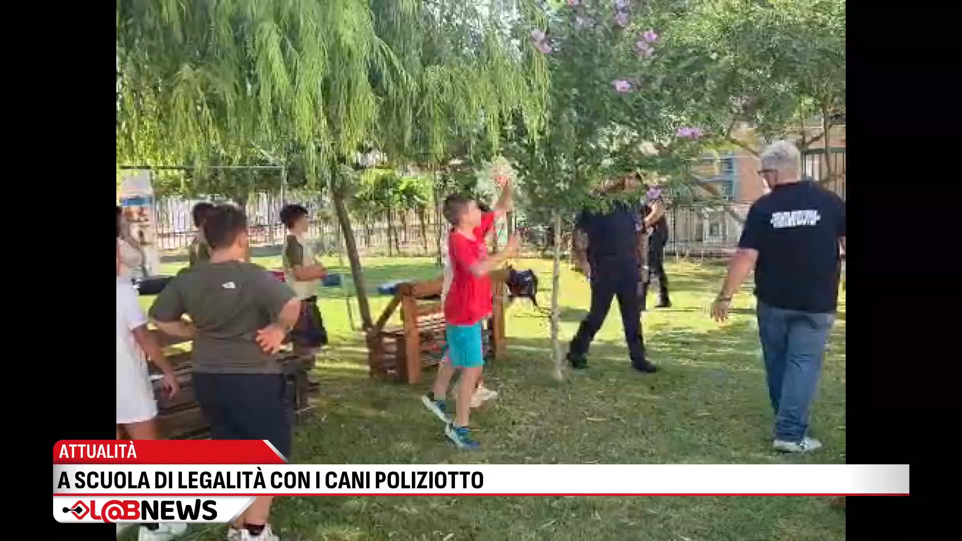 A scuola di legalità con i cani poliziotto