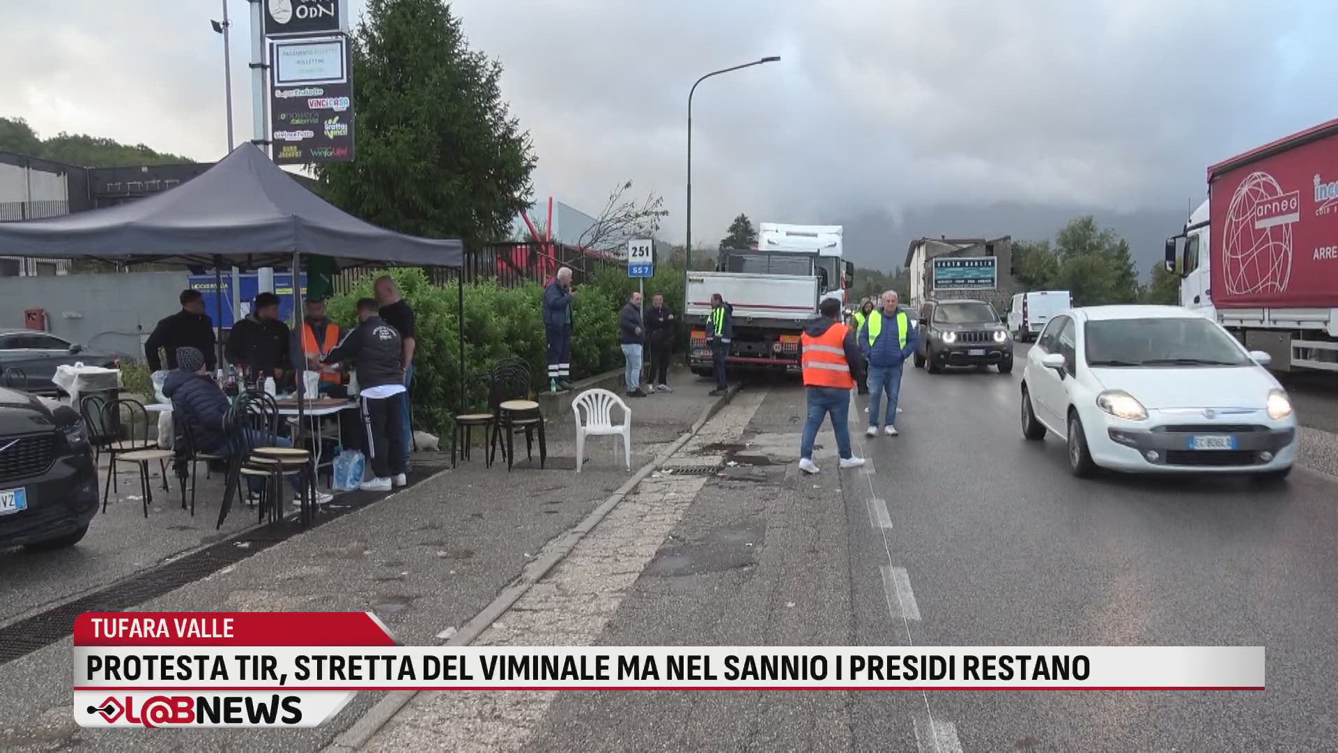Protesta tir, stretta del Viminale ma nel Sannio i presidi restano
