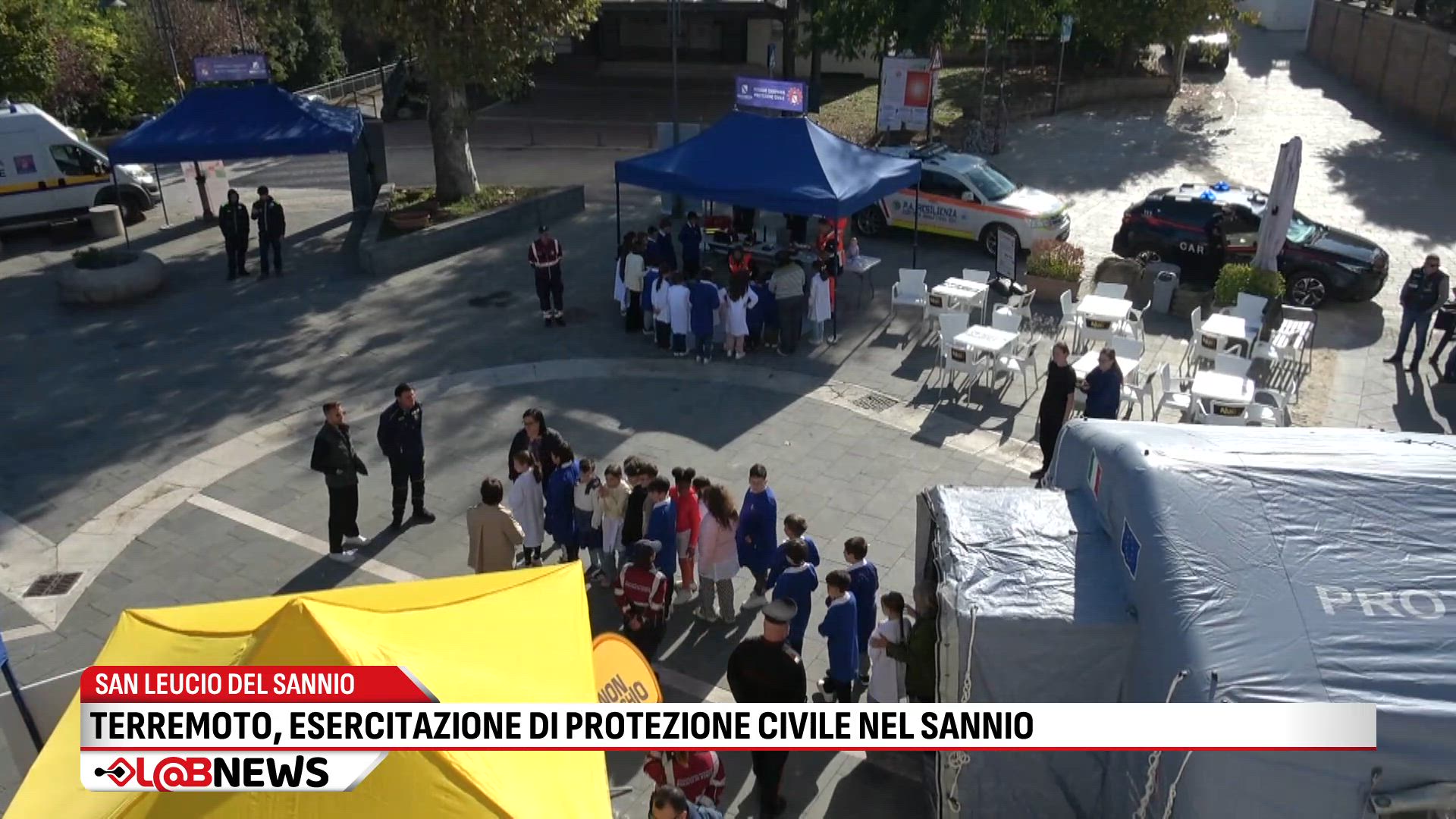 Terremoto: esercitazione di Protezione Civile nel Sannio