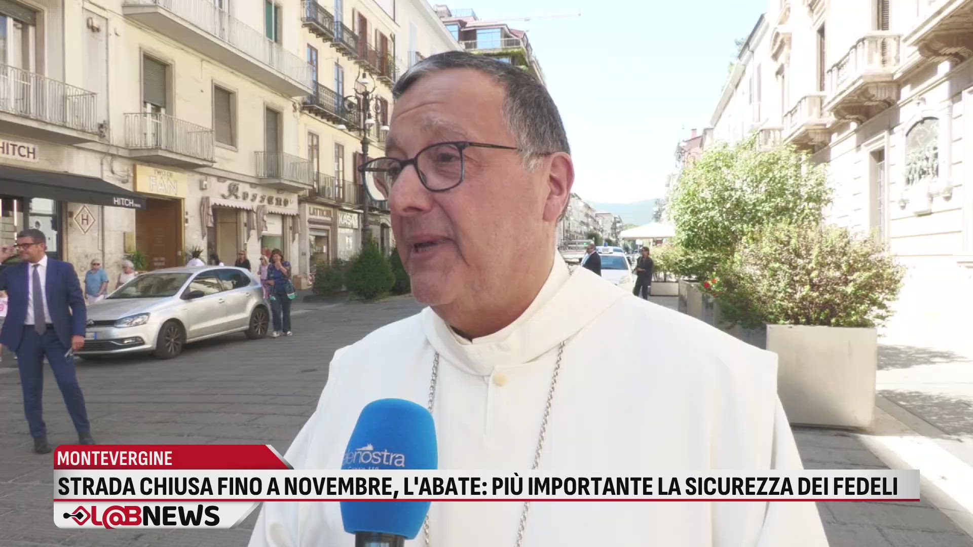 Strada chiusa fino a novembre, l'Abate: più importante la sicurezza dei fedeli