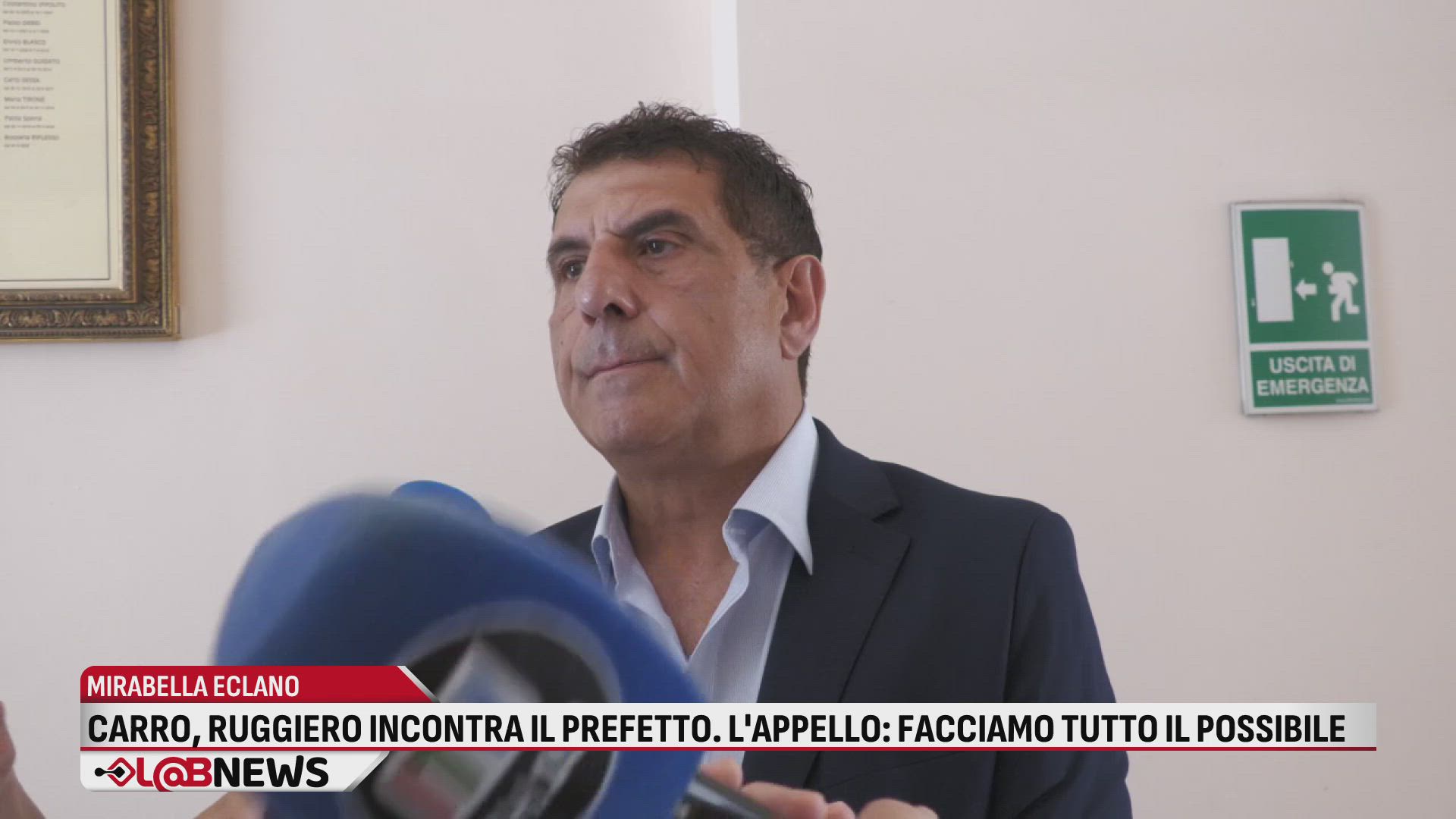 Carro, Ruggiero incontra il Prefetto. L'appello: facciamo tutto il possibile