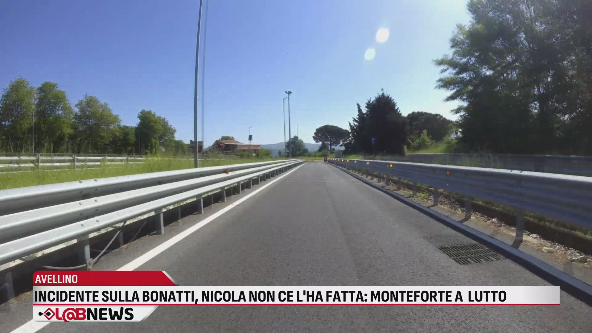 Incidente sulla Bonatti, Nicola non ce l'ha fatta: Monteforte a lutto