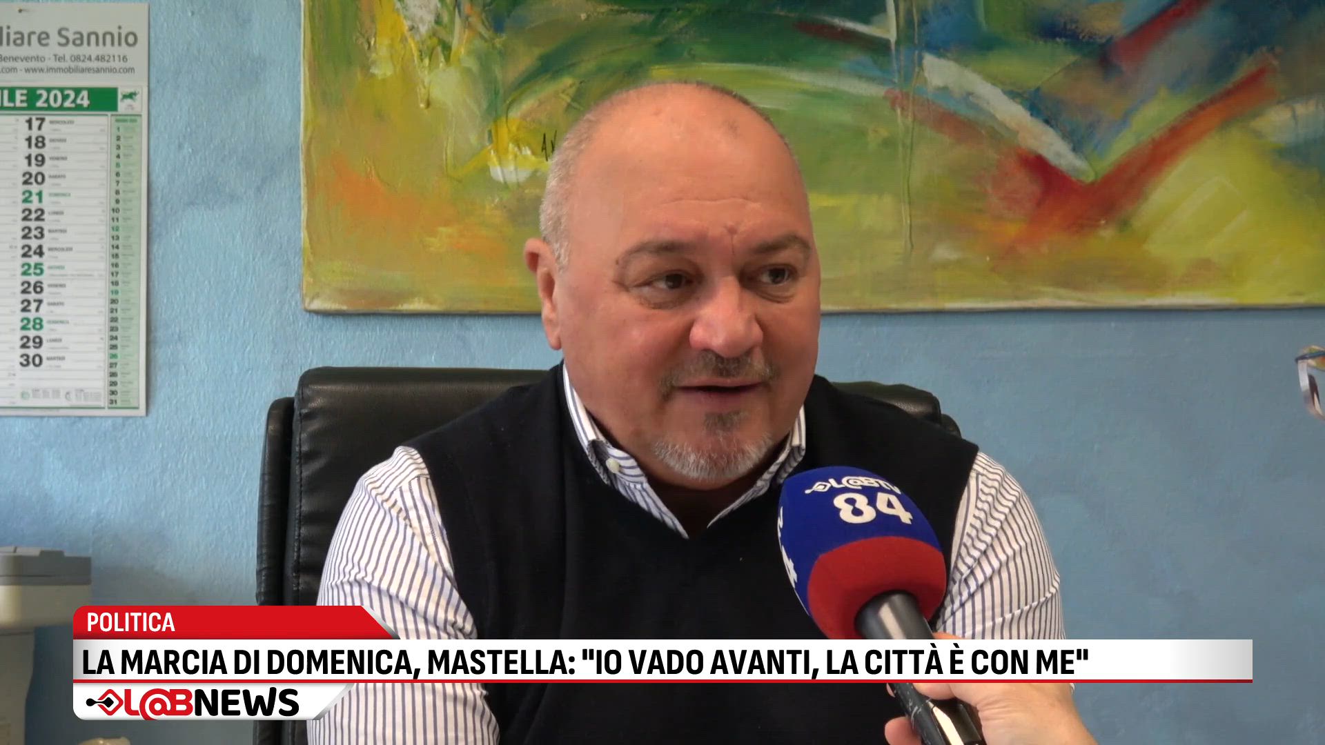 La marcia di domenica, Mastella: io vado avanti, la citta è con me
