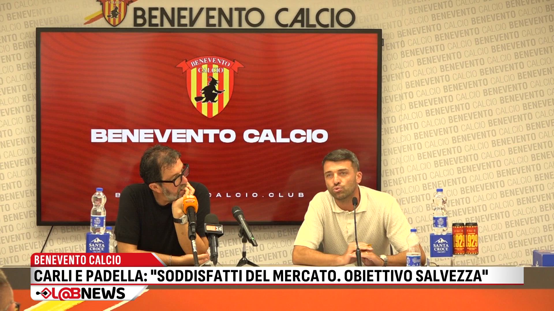 Benevento Calcio, Carli e Padella: “Soddisfatti del mercato. Obiettivo salvezza”