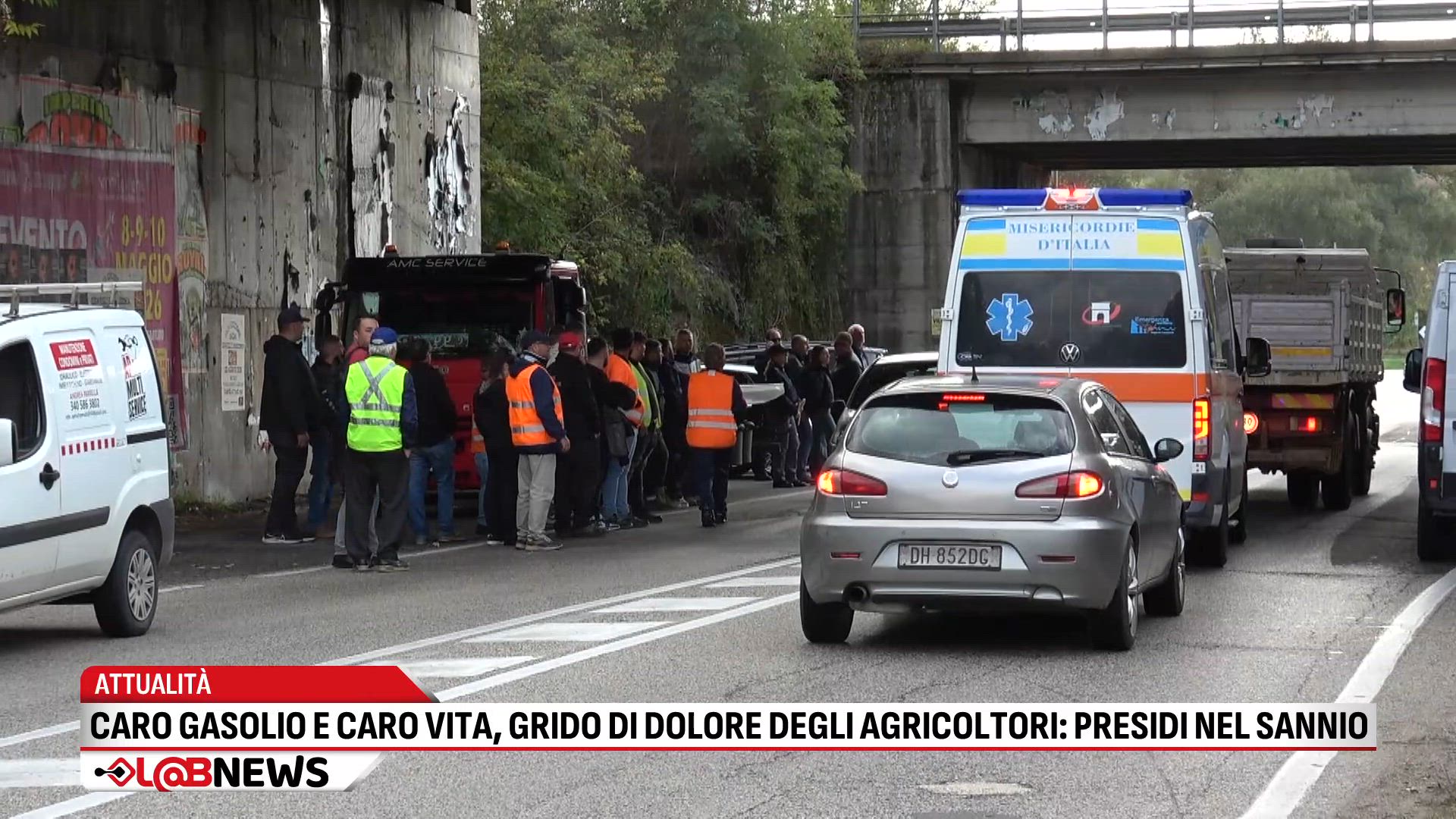 Caro gasolio e caro vita: grido di dolore degli agricoltori, presidi nel Sannio