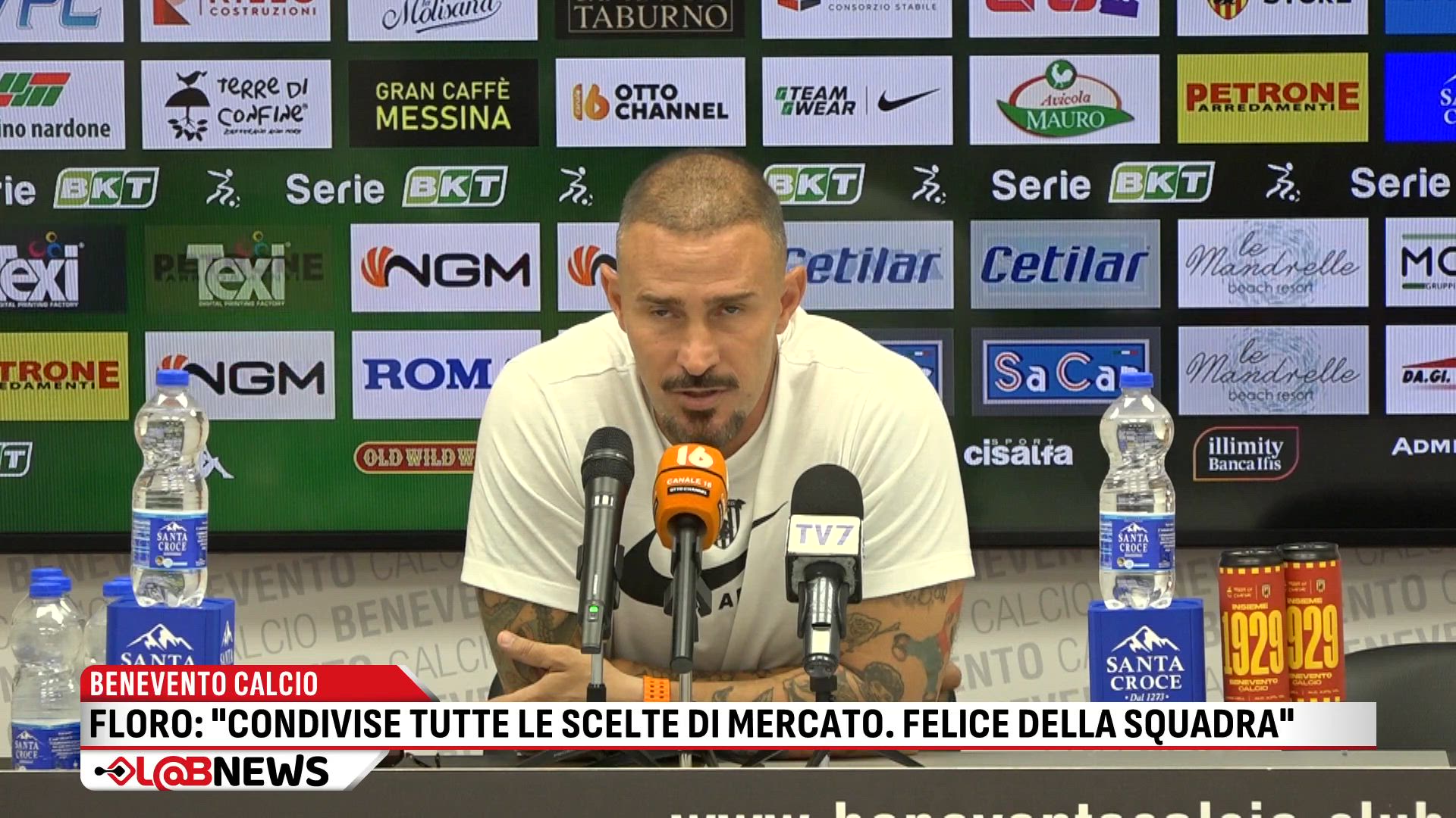 Benevento Calcio, Floro Flores: ''condivise tutte le scelte di mercato, felice della squadra"