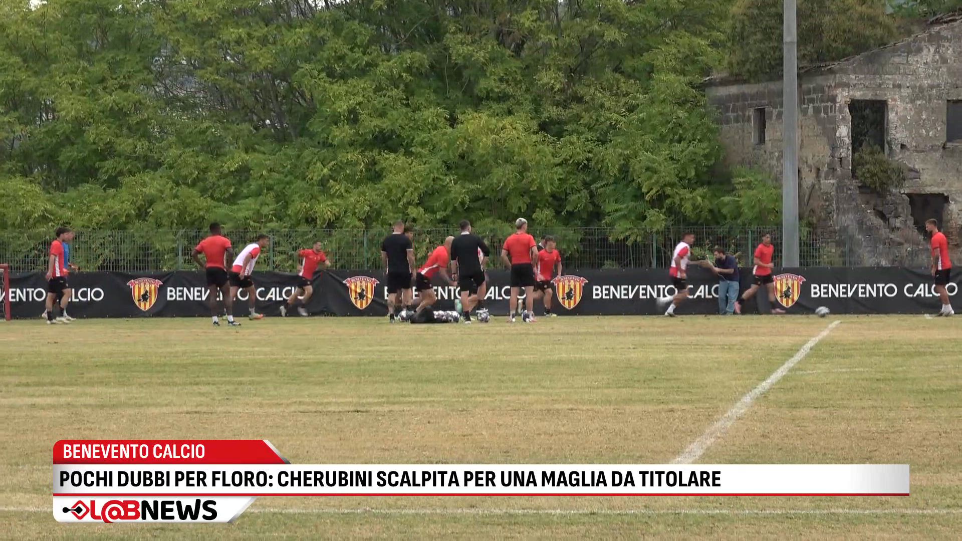 Benevento calcio. Pochi dubbi per Floro: Cherubini scalpita per una maglia da titolare