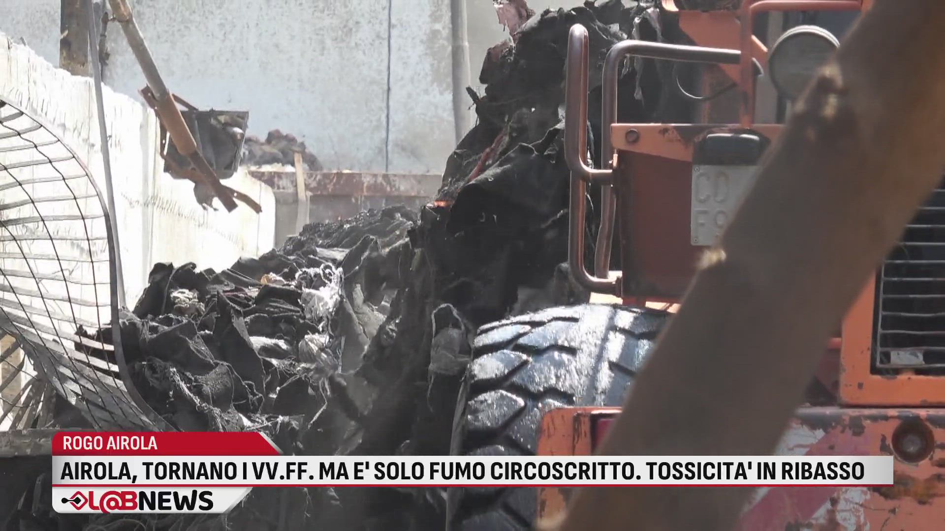 Airola, tornano i VV.FF. ma è solo fumo circoscritto. Livelli tossici in ribasso