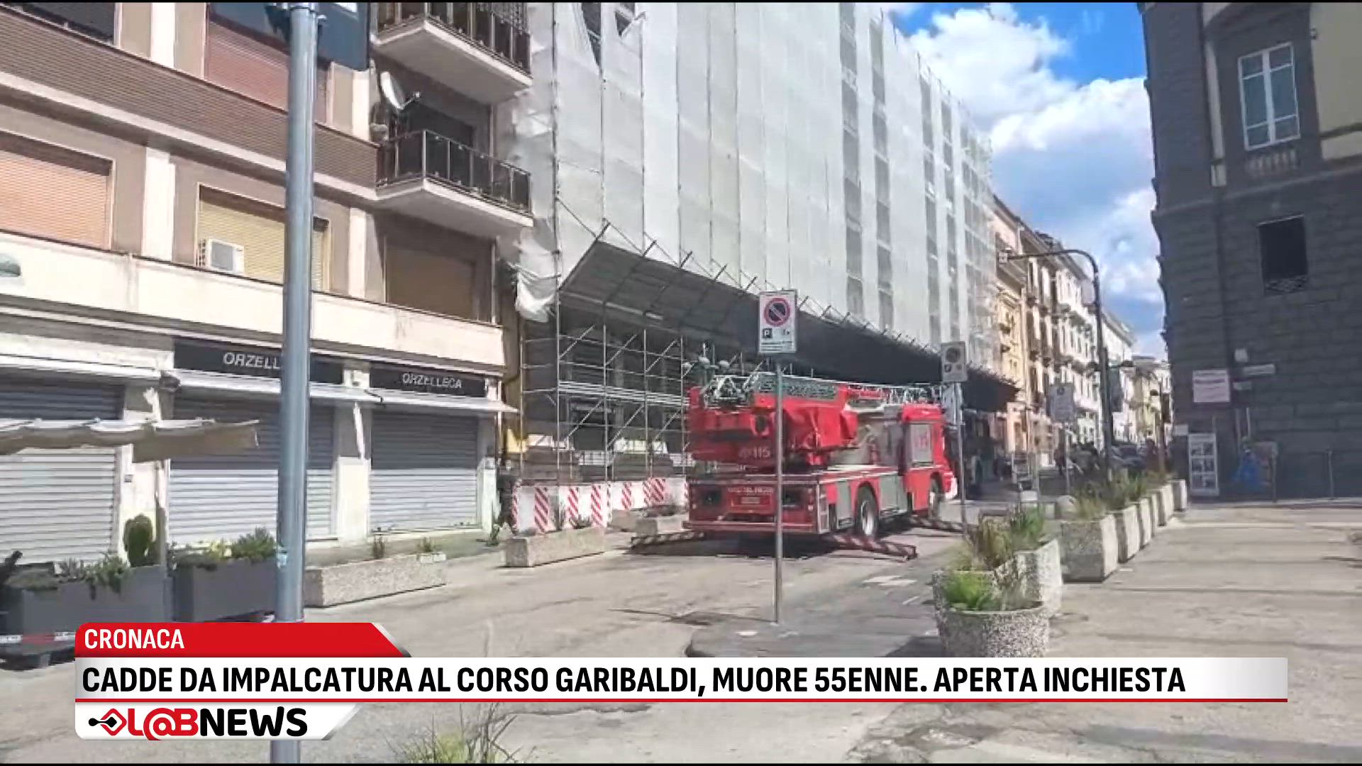 Cadde da impalcatura al Corso Garibaldi, muore 55enne. Aperta inchiesta