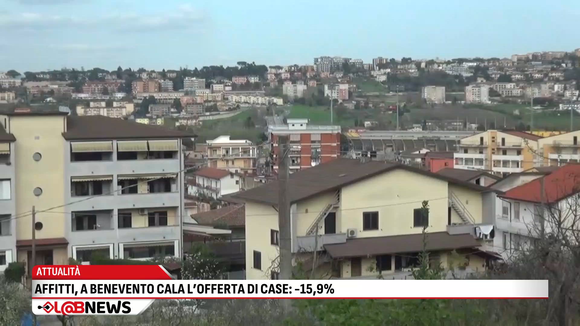 Affitti, a Benevento cala l'offerta di case:  -15,9%