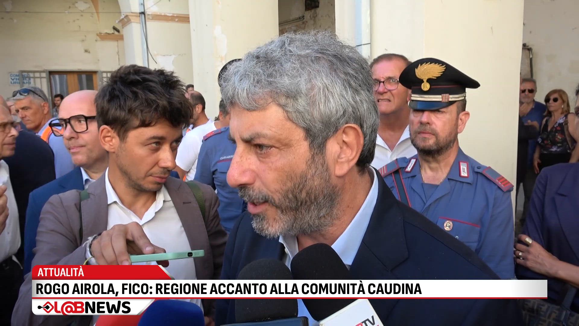 Rogo Airola, Fico: Regione accanto alla comunità Caudina