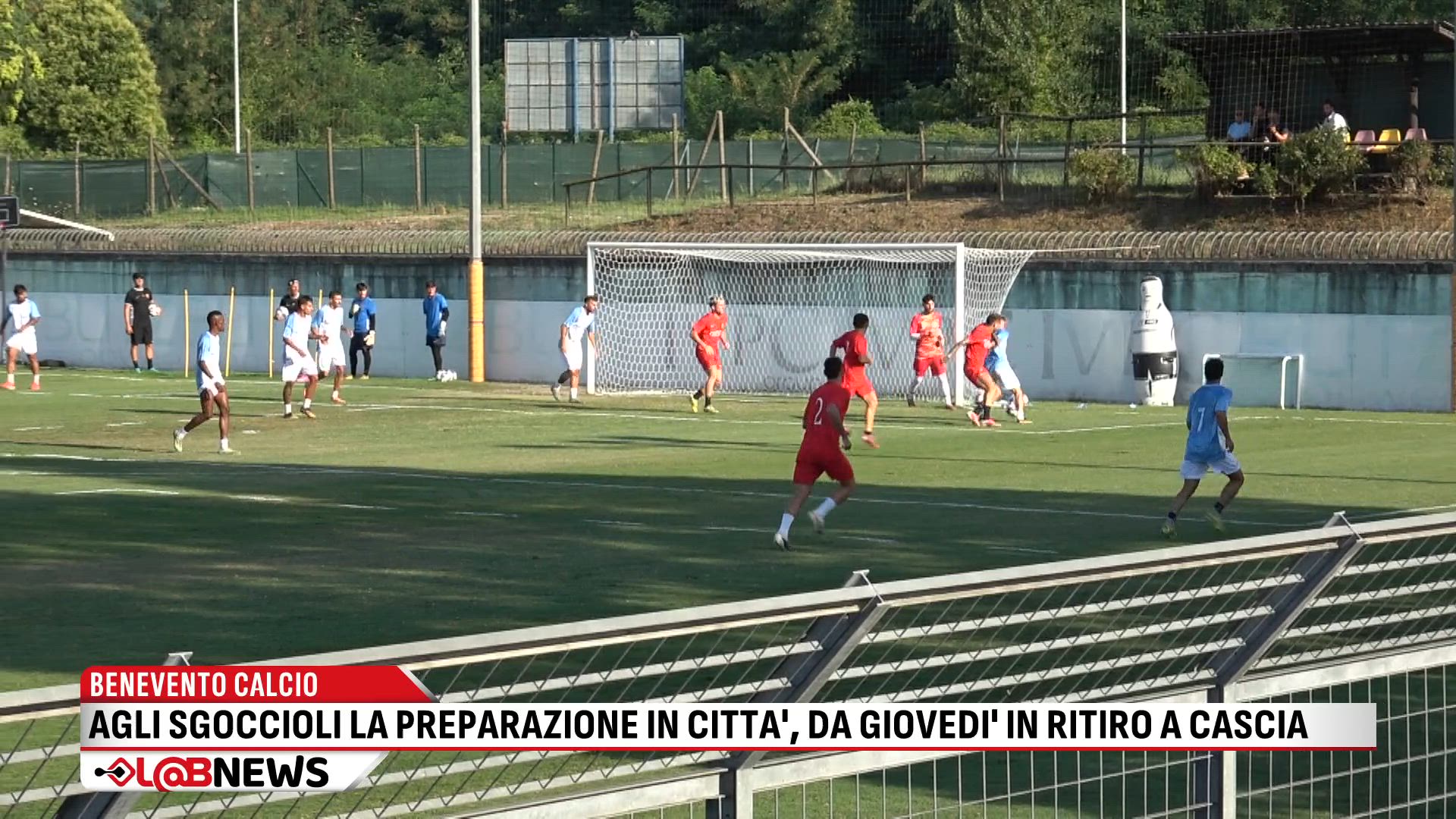 Benevento Calcio, sgoccioli di preparazione in città. Da giovedì inizia il ritiro di Cascia