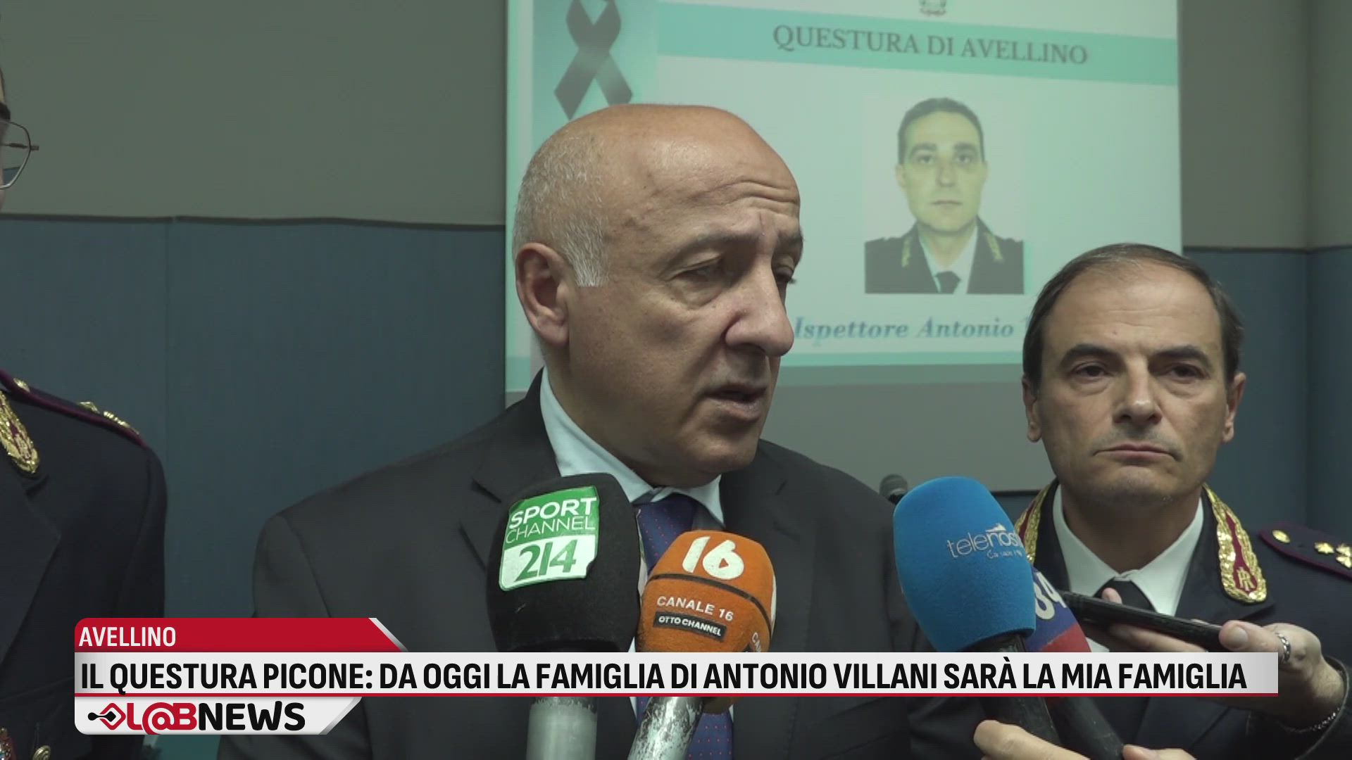Il Questore Picone: da oggi la famiglia di Antonio Villani sarà la mia famiglia