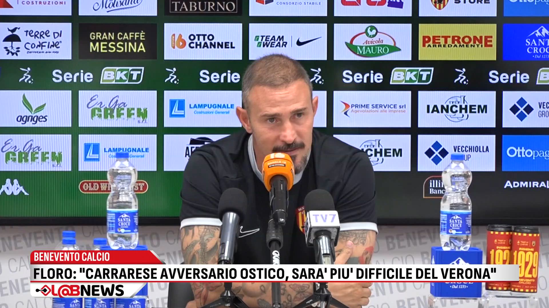 Le dichiarazioni di Antonio Floro Flores verso Carrarese-Benevento