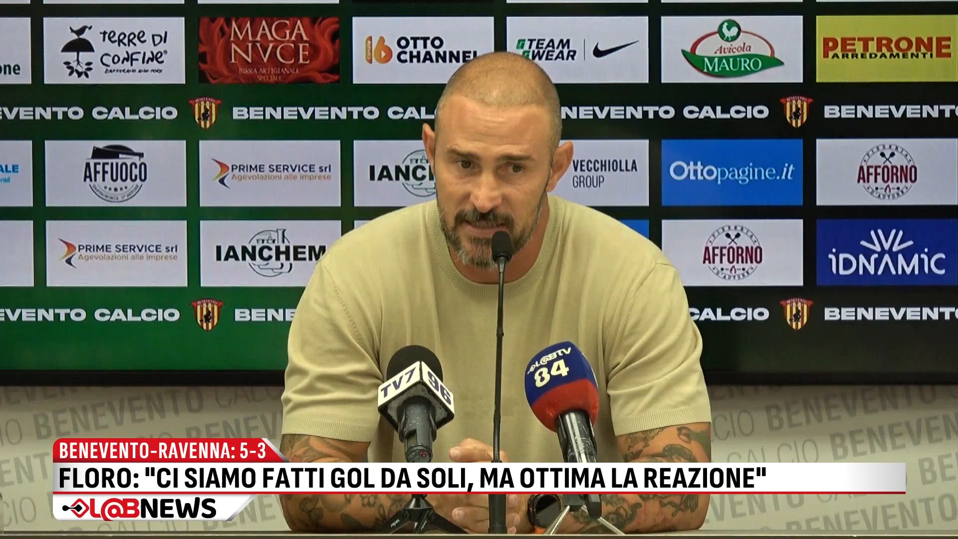 Le dichiarazioni di Antonio Floro Flores dopo Benevento-Ravenna