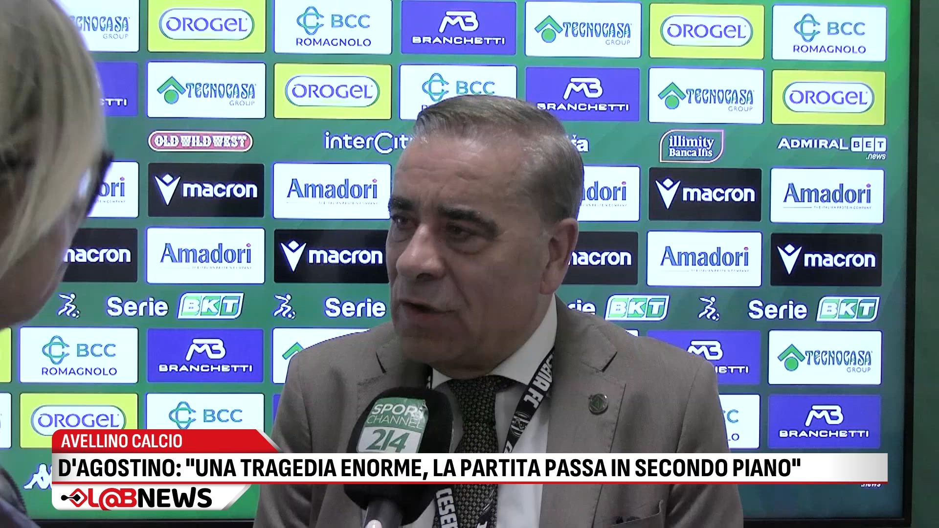 AV Calcio D'Agostino: Una tragedia enorme, la partita passa in secondo piano