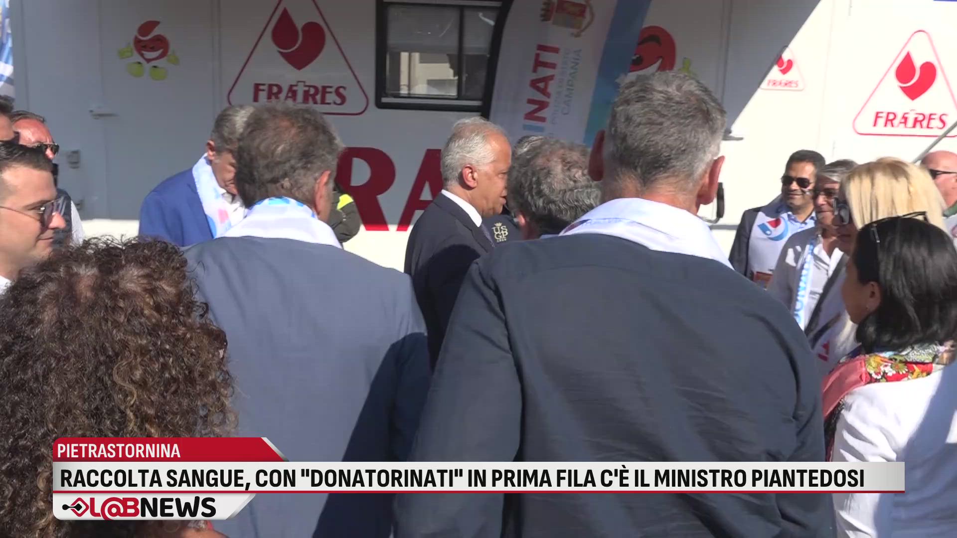 Raccolta sangue, con "DonatoriNati" in prima fila il Ministro Piantedosi