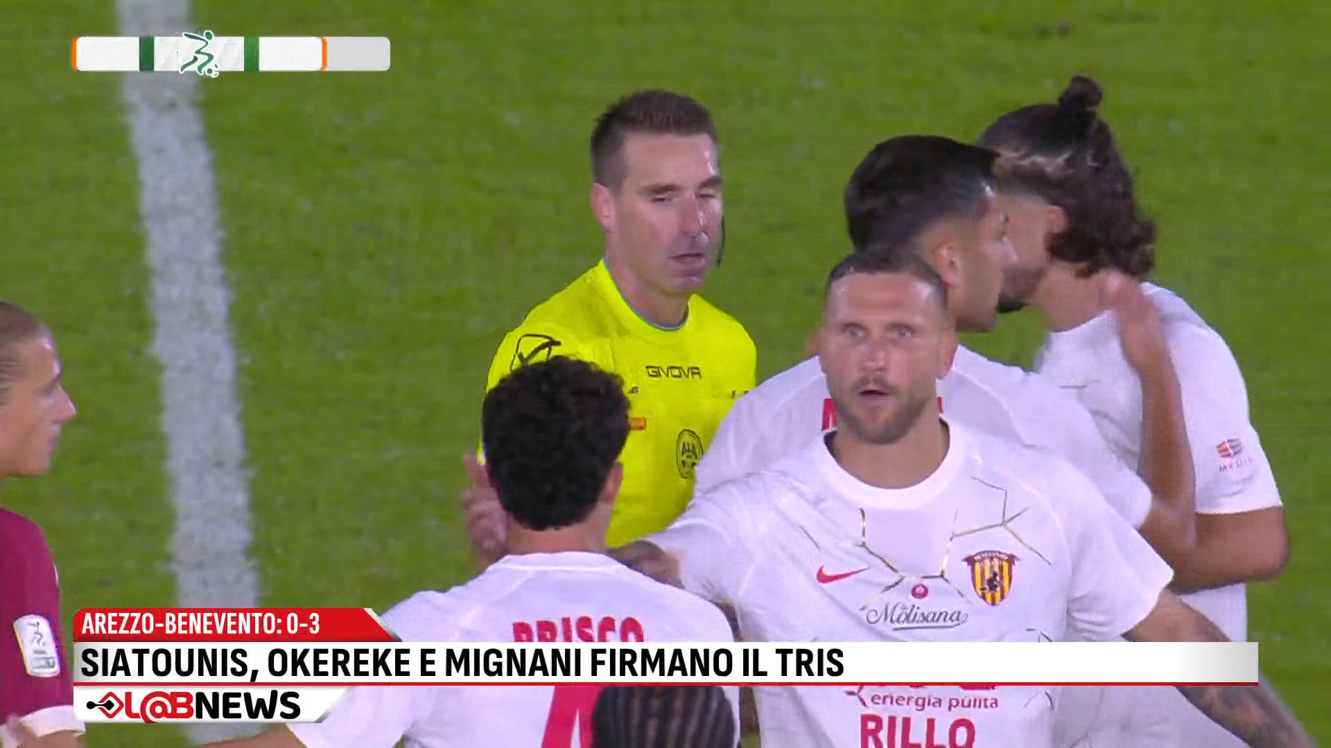 Benevento Calcio: Siautonis, Okereke e Mignani firmano il tris